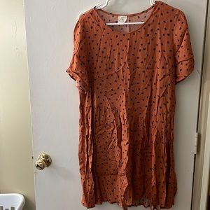 By Together Babydoll Polka Dot Dress. Super Cute! Size L.